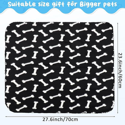 Eccliy 20 Pcs Puppy Blanket Pet Blanket Soft Fleece Dog Blankets Doggie Blanket Warm Felt Throw Blanket Sleep Mat Bed Covers Small Blankets for Puppy Pet Dogs Cat 20 Styles 23.6 x 27.6 Inch)