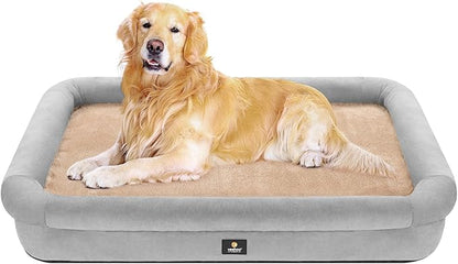 Veehoo XL Dog Bed for Large Dogs 4-Sides Bolster