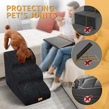 Topmart 3 Tiers Foam Dog Ramps/Steps