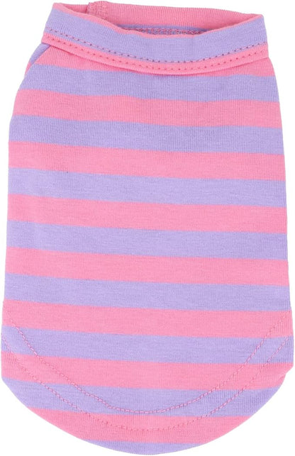 LOPHIPETS 100% Breathable Cotton Striped Dog Tee Shirt