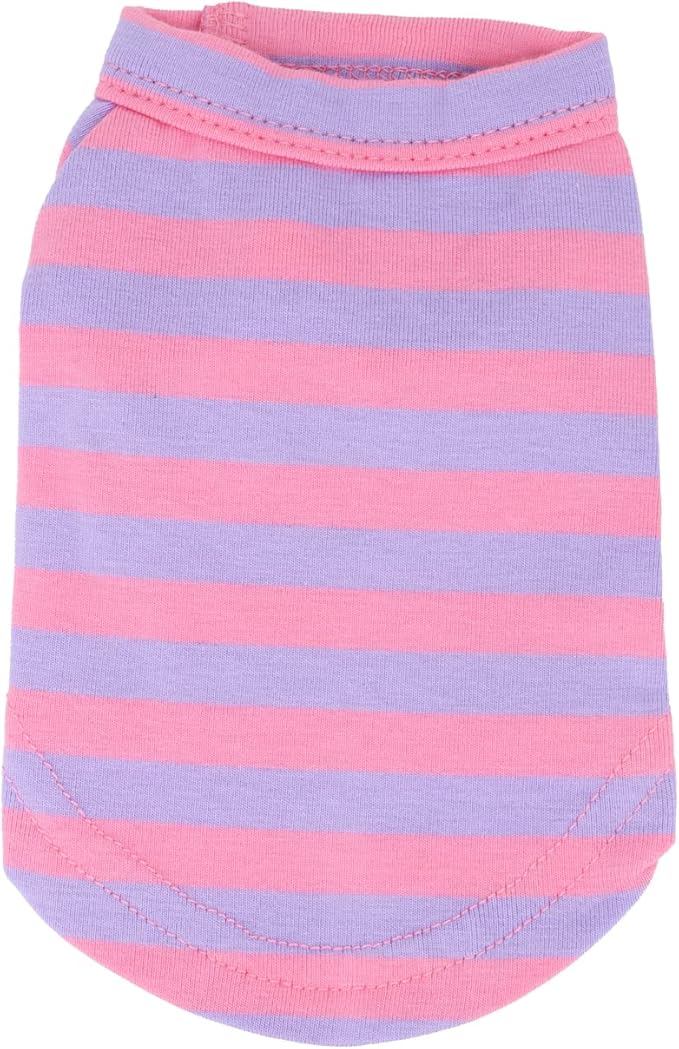 LOPHIPETS 100% Breathable Cotton Striped Dog Tee Shirt