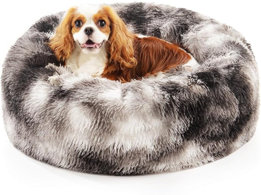 Calming Dog Bed for Medium Large Dogs 39", Ink