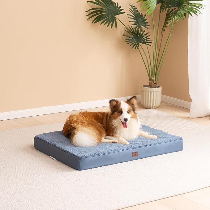 EHEYCIGA Orthopedic Dog Beds for Large Dogs with Removable Washable Cover 36x27