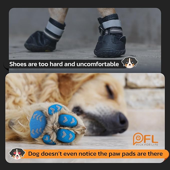 Non-Slip Dog Paw Protector Pads for Senior Dogs 48pcs, XL 41-60lbs