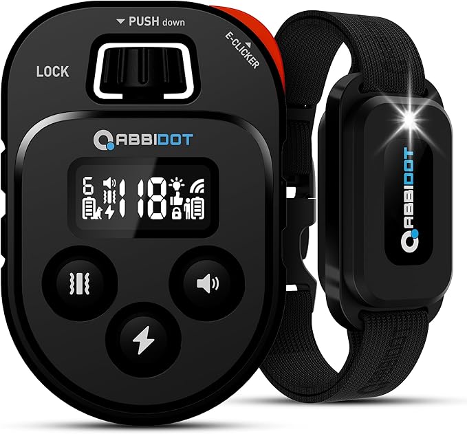 ABBIDOT Dog Shock Collar with Remote Control 4100 ft 178 Levels, 4 Correction 10-130 Lbs, 6 Dogs