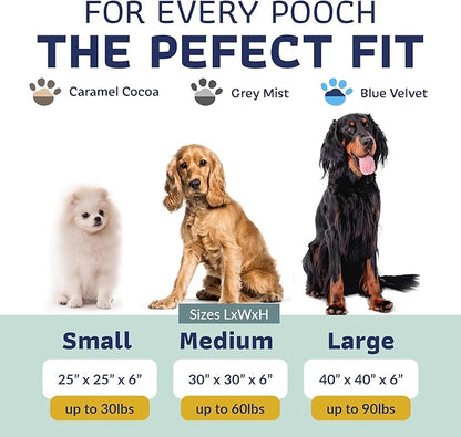 Katziela Purrfect Fluff Paw-Shaped Pet Bed 30x30x6 Washable