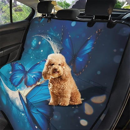 AFPANQZ Moon Butterfly Dog Dog Back Seat Cover