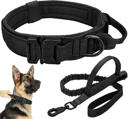Tactical Dog Collar Leash Set