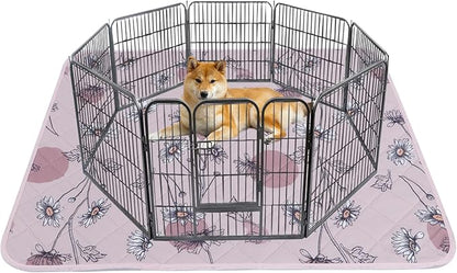 IEUUMLER Washable Pee Pads for Dogs Extra Large 71" x 71" 1 Pack EU007 (Pink 71"X71"-1pcs)