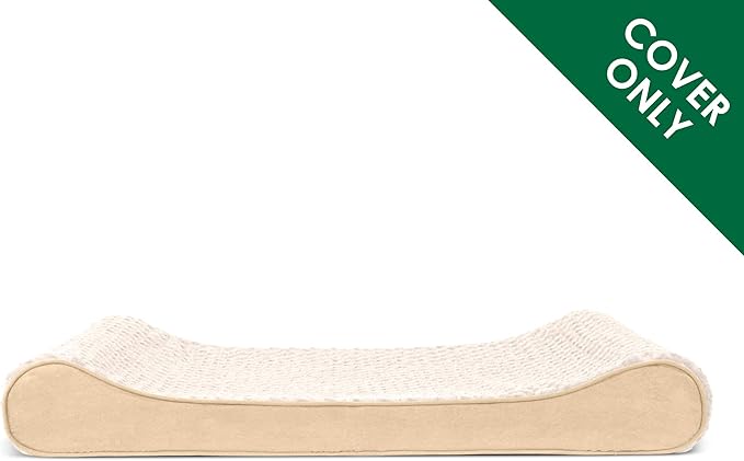 Furhaven Replacement Dog Bed Cover Ultra Plush Faux Fur & Suede Contour Luxe Lounger