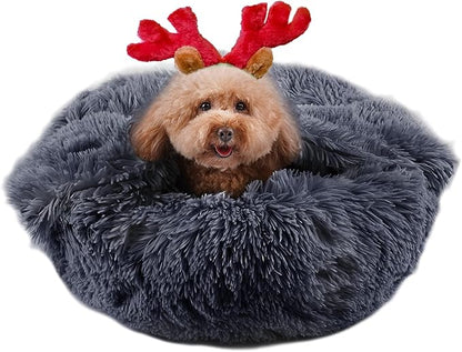 suddus Anti Anxiety Dog Bed with Blanket Attached 26"