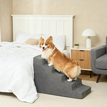 EHEYCIGA Dog Stairs for Small Dog 22.5”H 5-Step Slope