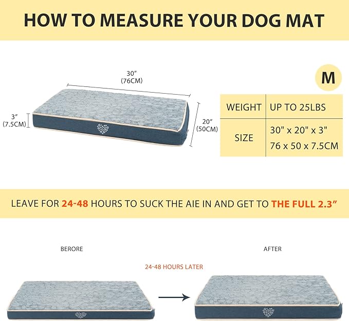 VANKEAN Waterproof Dog Crate Pad Bed Mat Reversible (Cool & Warm)