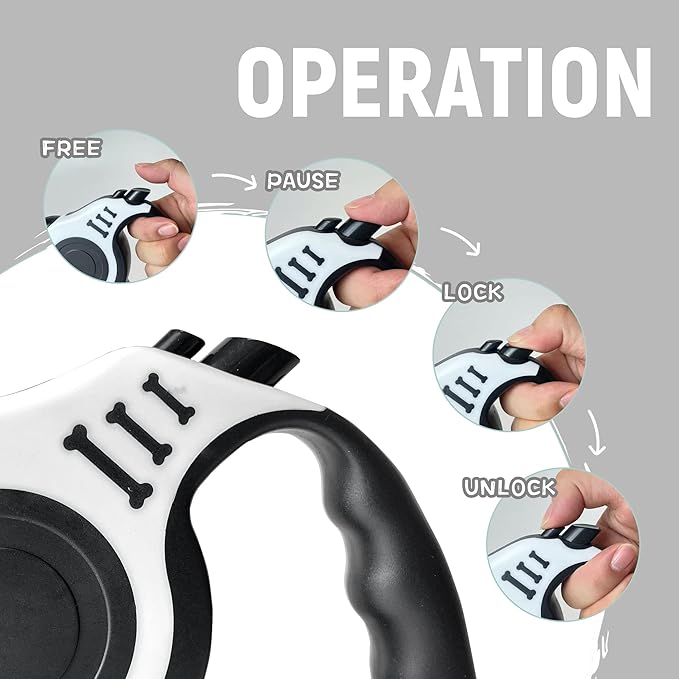 Retractable Dog Leash Automatic Telescopic Tractor Dog Tape 10/16 FT