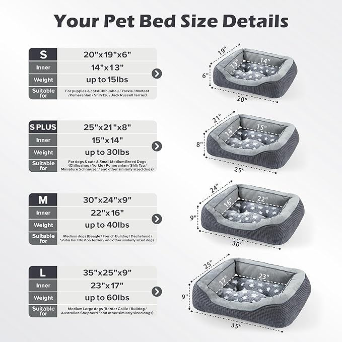 SIWA MARY Dog Beds for Medium Large Dogs