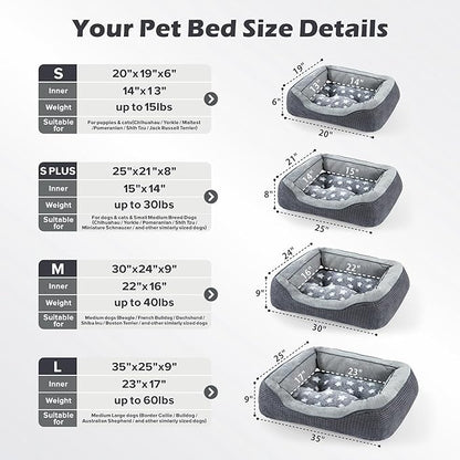 SIWA MARY Dog Beds for Medium Small Dogs