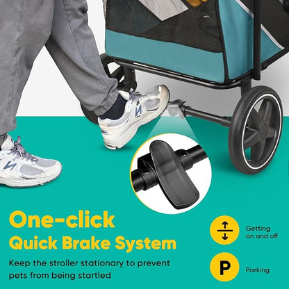 Petbobi Dog Stroller for Medium Dogs 80 lbs