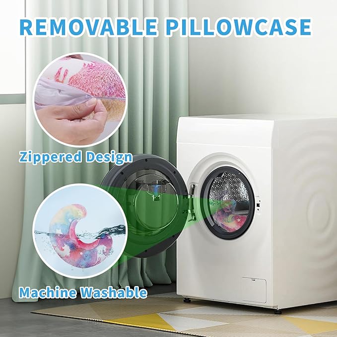 Glow-in-the-Dark U-Shaped Calming Pet Pillow for Dogs & Cats