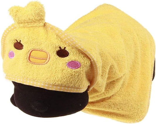 Goclothod Pet Hooded Bath Towel Puppy Drying Bath Towel Absorbent Bathrobe Warm Blanket