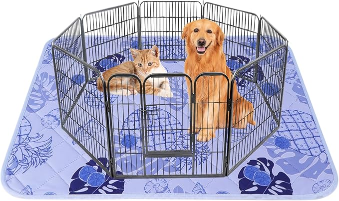 IEUUMLER Washable Pee Pads for Dogs 1 Pack EU007 (Purple 63"X63"-1pcs)