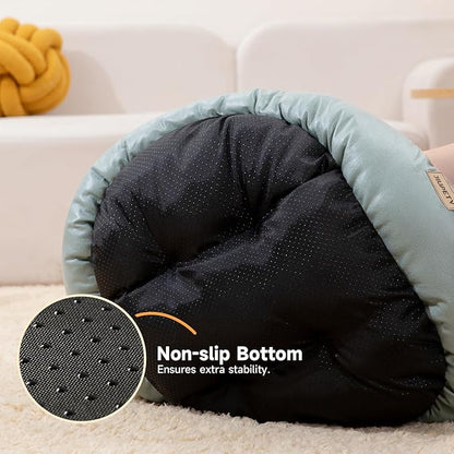 Jiupety Cute Round Dog Beds for Small Dogs 24in Puppy 24lbs, Washable