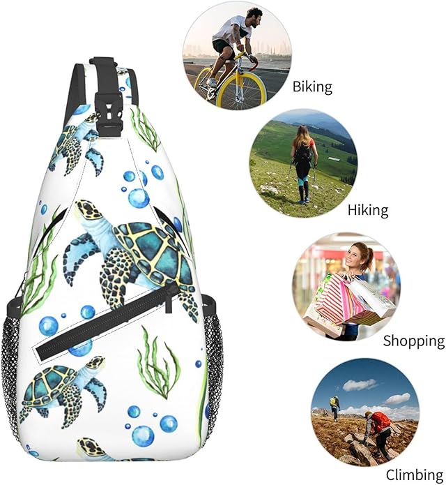 Stylish Sling Bag for Women Men Casual Backpack Crossbody Chest Shoulder Bag Gym Sports Travel Hiking Daypack