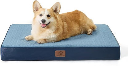 Bedsure Large Orthopedic Dog Bed 2-Layer Thick, 30x20x3 Inches,