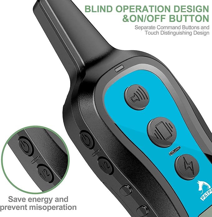PATPET Dog Training Collar Dog Shock Collar with Remote 3 Training 1000 ft