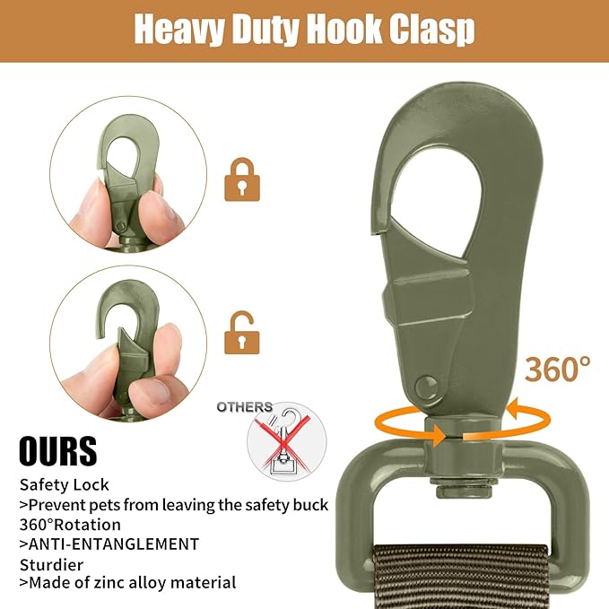 Tactical Dog Collar Leash Set