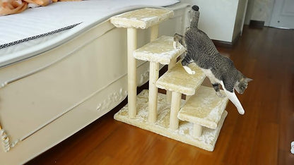 Cowboy Wooden pet Stairs 4-Step pet Ladder cat