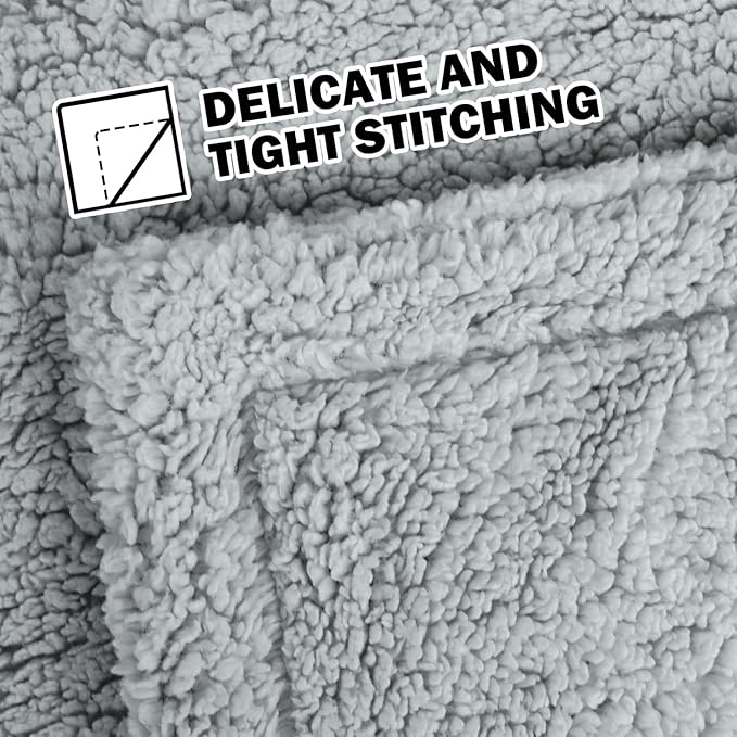 furrybaby Dog Blanket Soft Dog Blankets for Large Dogs Puppy Essentials Washable Fluffy Sherpa Fleece Cat Blanket 41x65 Inches for Bed Furniture Couch Sofa (Double-Layer X Large