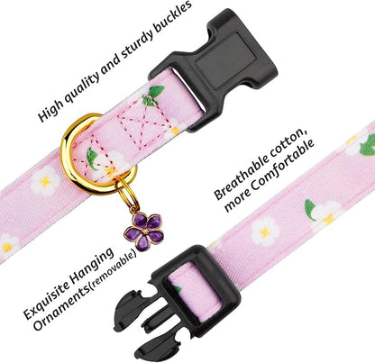 Cotton Handmade Dog Collar Cute and Distinctive Patterns