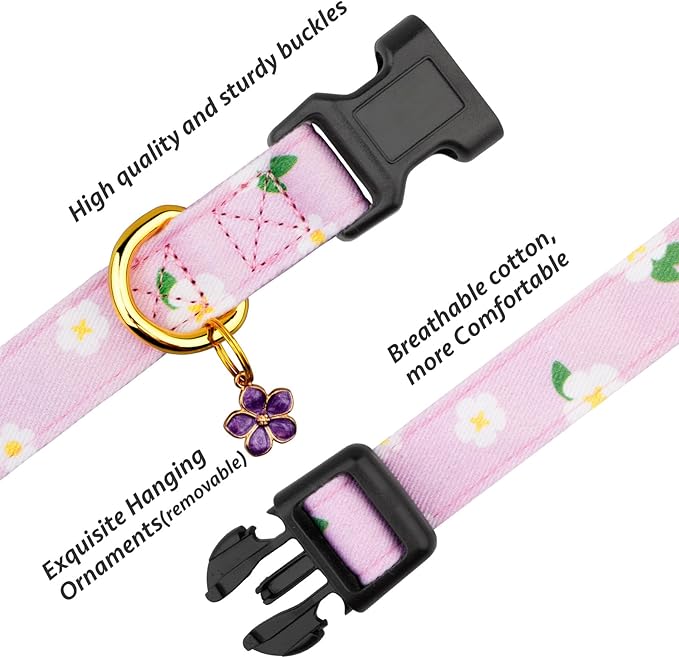 Cotton Handmade Dog Collar Cute and Distinctive Patterns