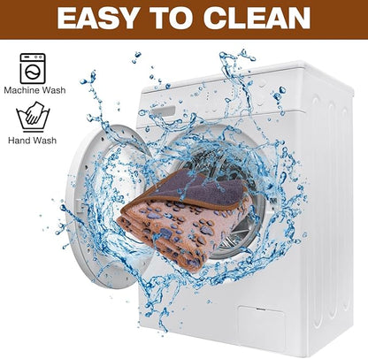 Waterproof Dog Blankets for Small Dogs 1 Pack 3 Washable (Paw-1, M-30 20in)