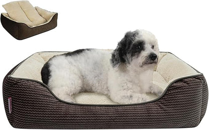 Miguel Dog Bed with Removable Cushion/Pillow for Medium Small Dogs 25 Inch