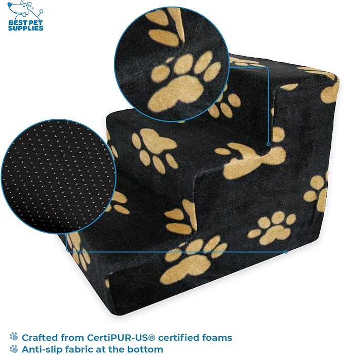 Best Pet Supplies Dog Stairs for Small Dogs & Cats 3-Step