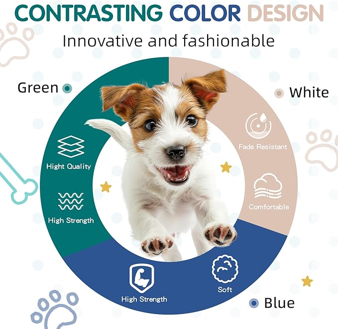 Tri-Color Dog Harness