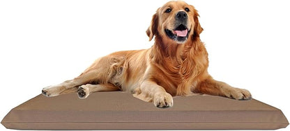 Waterproof Soft and Durable Brown Elastic Machine-Washable Large Size Dog Bed Cover (50"x32")