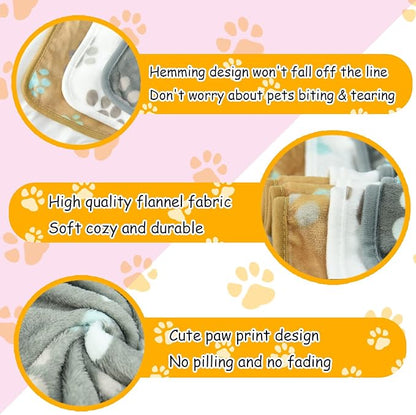 Dog Blankets for Medium Dogs 3 Pack 23" x 16" Small