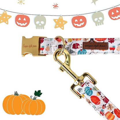 Unique Style Paws Cotton Dog Collar with Bow