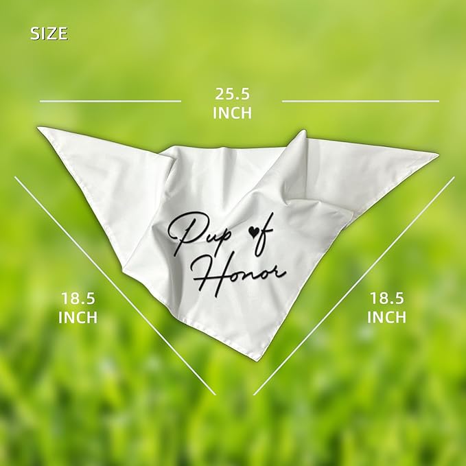 Pup of Honor Dog Bandanas 2 Packs,