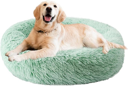 Aurako Cat Bed Dog Bed Round Cushion Pet 28" Green