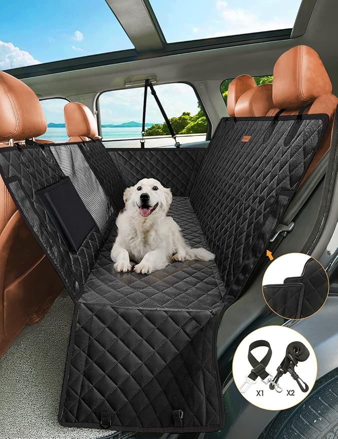 nzonpet 4-in-1 Dog Car Seat Cover 100% Waterproof