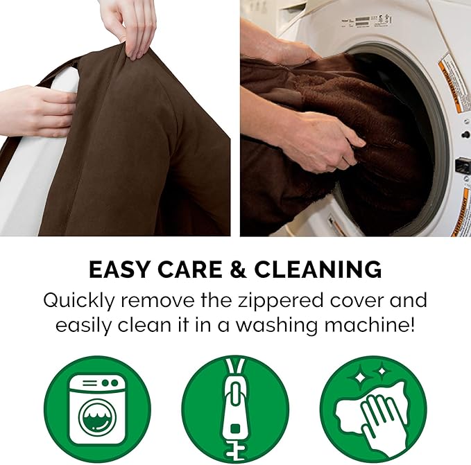 Furhaven Orthopedic Dog Bed for Large Dogs w/ Removable Bolsters & Washable Cover 125 lbs