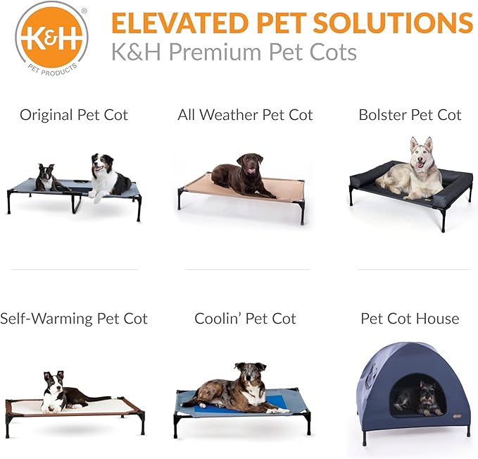 K&H Pet Products Raised Cooling Outdoor Dog Bed