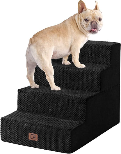 EHEYCIGA Dog Stairs for Bed 18”H 4-Step Dog