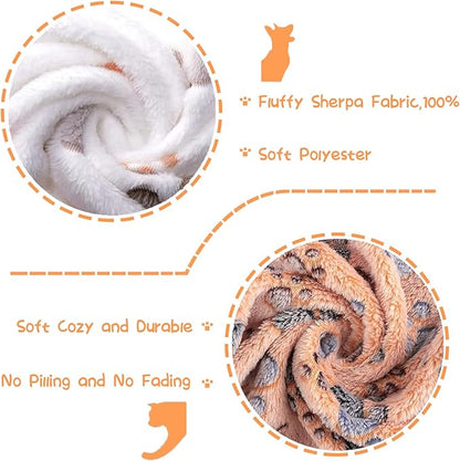 10 Pcs Pet Blankets 24"X16" Puppy