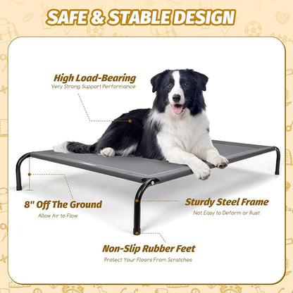 Nobleza Elevated Dog Bed for Large Dogs Pets 150 LBs, 48.8"X 35.4"