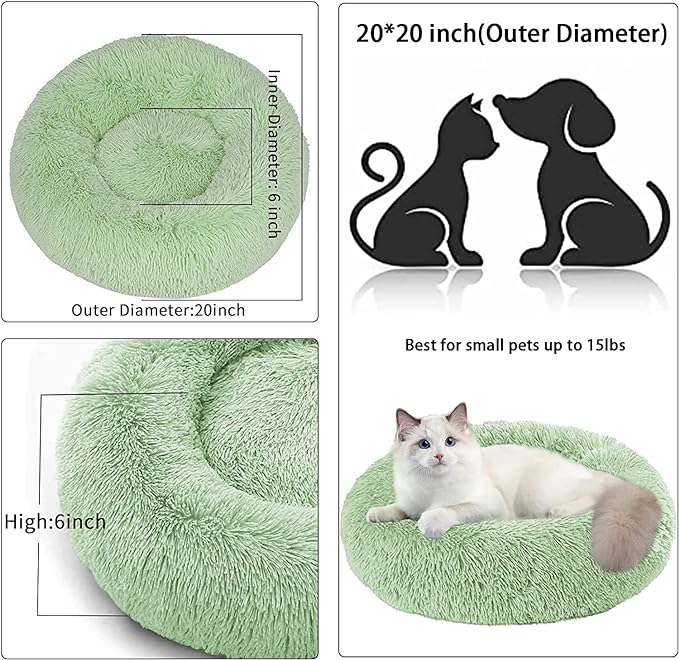 Nisrada Cat Beds for Indoor Cats 20 Inch