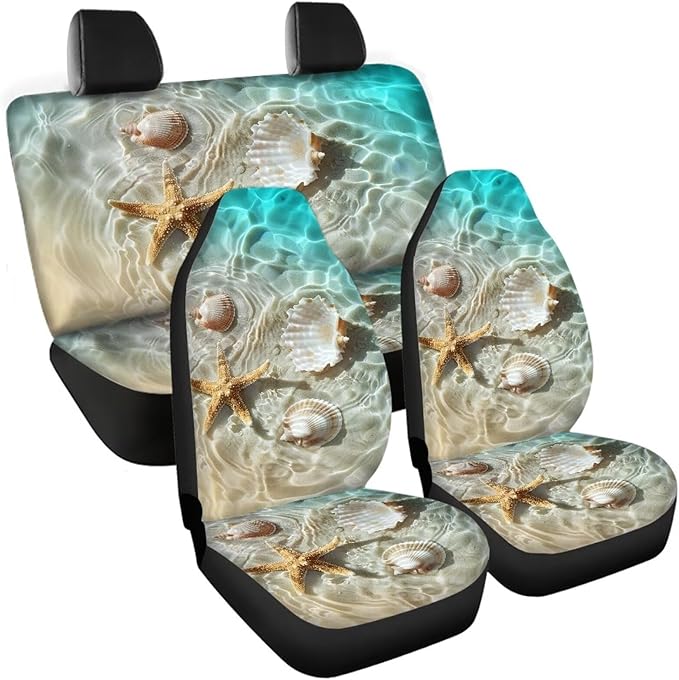 Sea Shell Universal Car Seat Covers Full Set